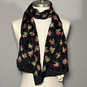 NEW Echo VINTAGE Silk Cherry Scarf NWT